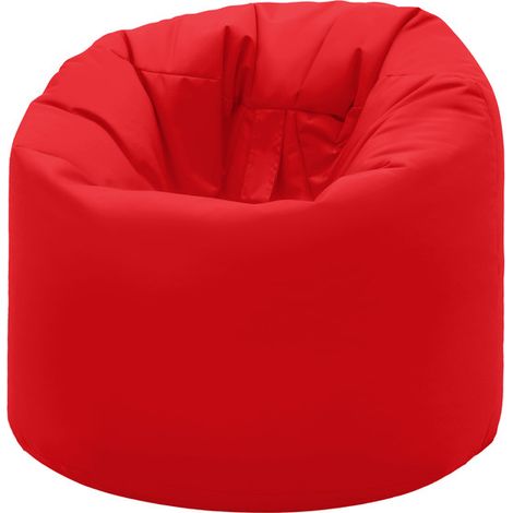 Ready Steady Bed - Poltrona a sacco da gaming per soggiorno, 80x70 cm poltrona a sacco per adulti resistente all'acqua per interni ed esterni, design ergonomico per supporto del corpo - Rosso (1/5)