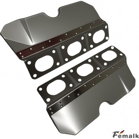 Exhaust manifold gasket for BMW M54, M52, B25, and B30 engines 11621732969 (1/5)