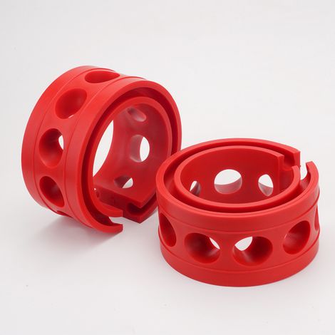 Amortiguador de resorte, anillo protector general para automóviles, resorte de reparación de automóviles (A). Rojo. (1/5)