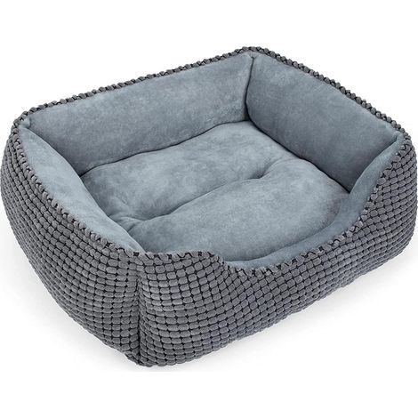 JOEJOY Hundekorb, waschbares kleines Hundebett, rutschfestes, weiches Anti-Angst-Kissen für kleine Hunde und Katzen, 51 x 48 x 15 cm