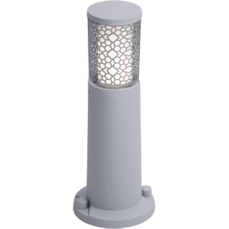 Farola carlo deco 1xgu10 4,8w con pulsador cct (2colores) ip55 al.40xd.10cm resina gris