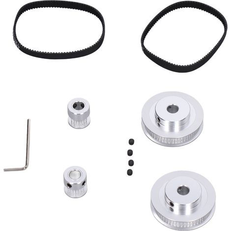Poulie synchrone pour imprimante 3D VORON 2.4, 20/60 dents, alésage 8mm, adaptée courroie GT2 200mm x 6mm (1/5)