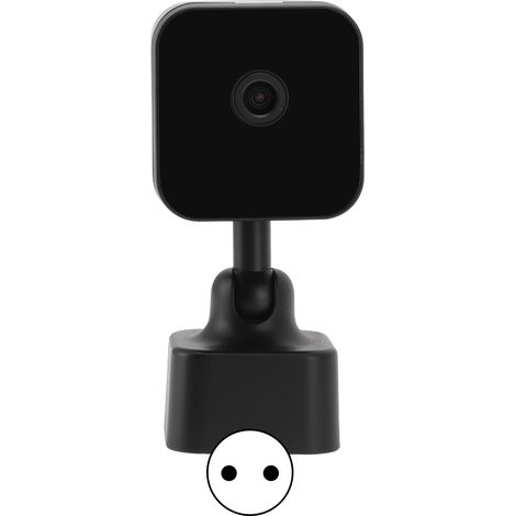 Caméra de surveillance sans fil WIFI 1080P PTZ rotative, vision nocturne infrarouge, prise EU 110-240V compatible TUYA, installation facile plug and play. (1/5)