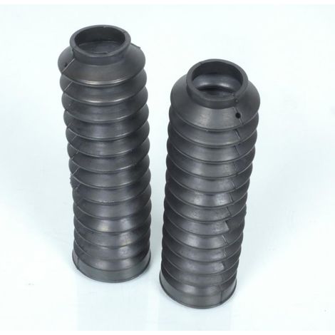 Paire de soufflet de fourche noir Ø33x50x210mm pour moto (1/5)