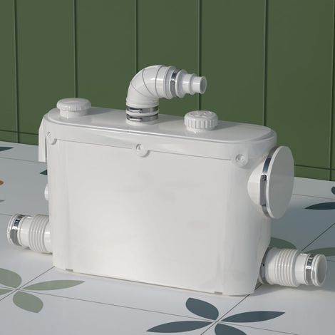 Broyeur Sanitaire 500W Encastrable à Décharge Latérale, Pompe de Relevage pour Toilette, Buanderie, Cuisine au Sous-sol, Moteur Cuivre, Fonctionnement Silencieux, Installation Facile, 230V (1/5)