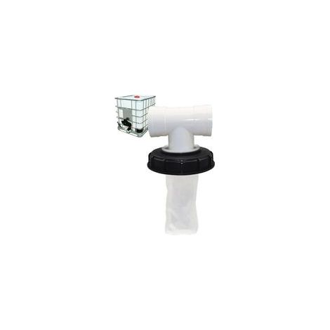 T-Forme Couvercle de Réservoir IBC avec Filtre en Nylon Lavable pour Réservoir d'eau de Pluie IBC 1000 litres,Filtre À Couvercle IBC Accessoires de Réservoir IBC,163 mm (1/5)