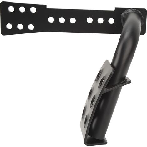 Schwarze Fußstütze aus Stahl links, Fahrerseite, für Jeep Wrangler JK Unlimited 2007-2018 (1/5)
