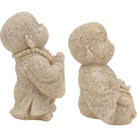 Statue De Bureau Décorative en Grès Représentant Un Bouddha Maitreya pour Aquarium (1/5)