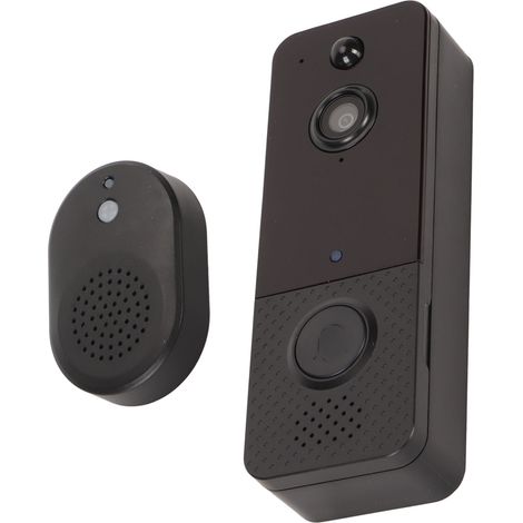 Kabellose Türklingelkamera 720P 1MP HD Nachtsicht IP65 Wasserdicht Smart WiFi Video-Türklingel für Heimsicherheit Innen- und Außenüberwachung (1/5)