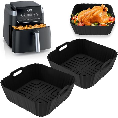 Lot 2 paquets moules silicone pour Ninja Air Fryer 4,7 L et 6,2 L (1/5)