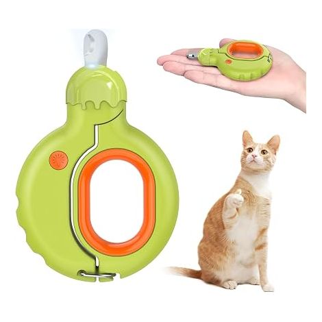 Coupe-ongles pour chats, coupe-ongles LED Bloodline pour animaux de compagnie, coupe-ongles portable avec protection de sécurité, ciseaux à griffes professionnels pour petits hamsters et lapins (1/5)