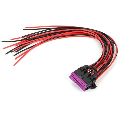 Jeffergarden Connecteur ouvert à 16 broches, adaptateur de faisceau OBD2 flexible haute ténacité en plastique ABS, adapté aux voitures (1/5)