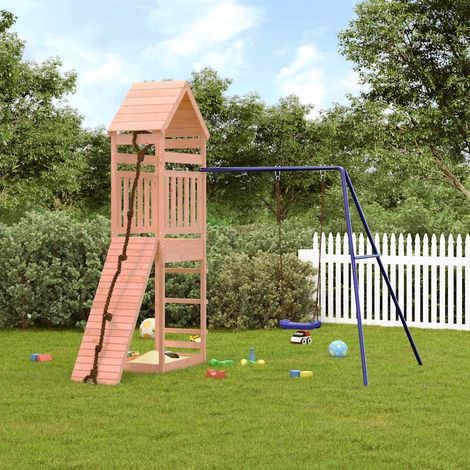 Aire de Jeux d'extérieur Maisonnette de jeu Maison enfant exterieur bois massif de douglas 74141 (1/5)