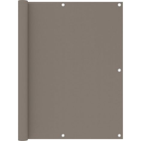 Paravent de balcon, taupe, 120 x 500 cm, tissu Oxford (1/5)