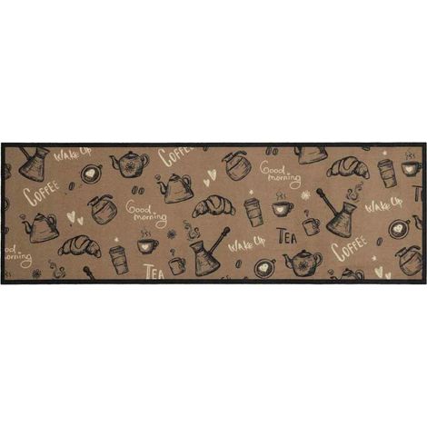 Maison Exclusive - Küchenteppich Waschbar Morgen Braun 60x180 cm (1/5)