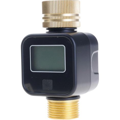 Capteur de débit numérique LCD, appareil de mesure précis, débitmètre électronique programmable en ABS pour la surveillance de l'eau, multicolore (1/5)