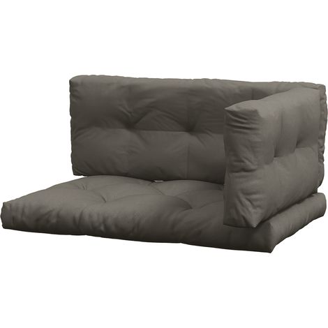 Coussins extérieurs pour banquette canapé lot de 3 assise dossier latéral