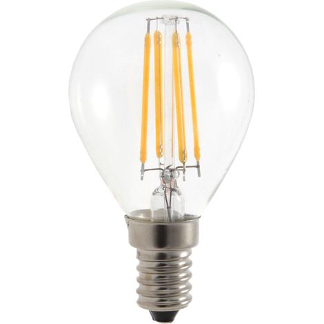 Ampoule à filament LED, Mini-sphérique P45, 4W / 470lm, culot E14, 4000K, Blanc (1/5)