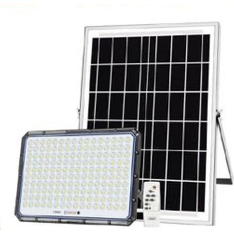 Andowl - Faretto Led Con Pannello Solare Esterno 5000w Ip66 Sensore Crepuscolare Telecomando Q-l95 - (1/2)