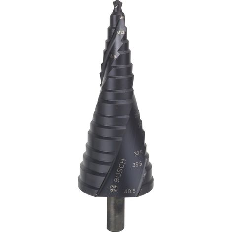 Foret étagé HSS-AlTiN Bosch M10-M40, 10,0 mm, 125,5 mm