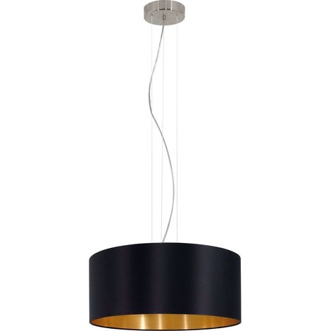 Eglo Maserlo Suspension Luminaire Noir et Or 53 cm (1/5)