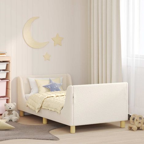 Maison Exclusive - Cama para niños con cabecero Crema 80 x 160 cm (1/5)