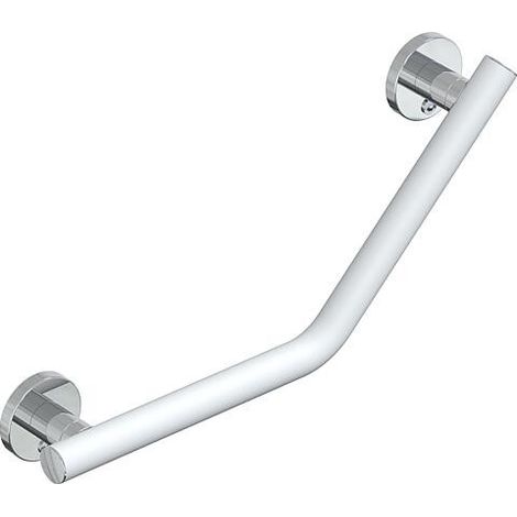 Poignée coudée 45° Elida Plus blanc mat chromé LxHxP:250x250x87mm