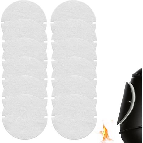 Joint Cheminée, 12PCS 125mm Joint d’Étanchéité pour Tuyau de Poêle, Fibres Céramiques, Résistant à la Chaleur Jusqu'à 1260 °C pour Clapet Tuyau de Poêle (Blanc) (1/5)