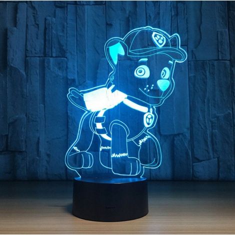 Lampada LED 3D PSI Patrol Rocky Mix Color + telecomando (1/5)