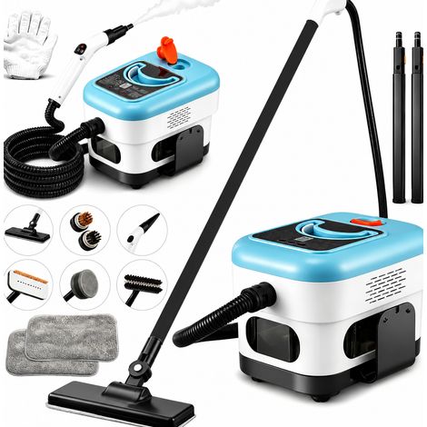 Zosudull – Nettoyeur de sol – Vapeur surchauffée 2000W / 140°C – Réservoir XXL 2.5L – 9 accessoires tout-en-un – Pour toute la maison, du sol au plafond (1/5)