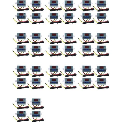 40 Pièces 220 V AC Numérique LED Contrôleur de Température Xh-W3001 pour Incubateur Refroidissement Chauffage Interrupteur Thermostat Ntc Capteur (1/4)