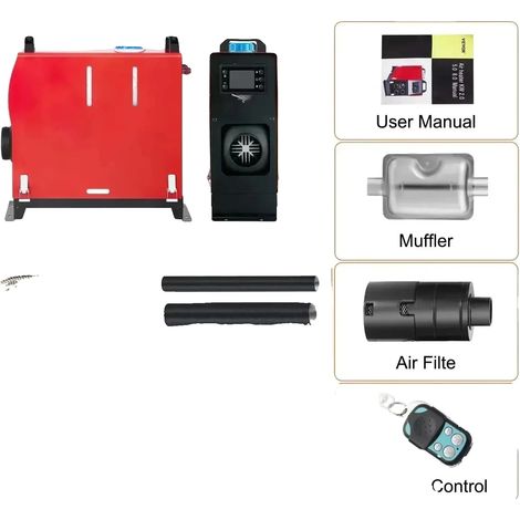 Chauffage de stationnement diesel, appareil de chauffage efficace, télécommande LCD, 8KW LCD Interrupteur (1/2)