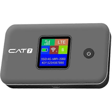 Routeur mobile Cat7 WiFi 6, routeur sans fil 4G LTE, double bande 2,4 GHz et 5,8 GHz 300 Mbps, modem MiFi de poche avec emplacement pour carte SIM B (1/5)
