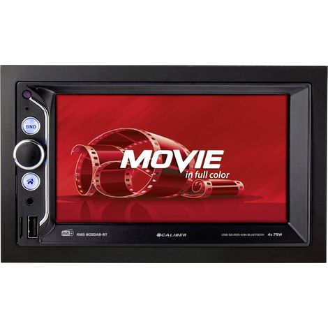 Caliber RMD803DAB-BT Moniceiver Collegamento per telecamera posteriore, Vivavoce Bluetooth®, Sintonizzatore DAB+, incl. (1/5)