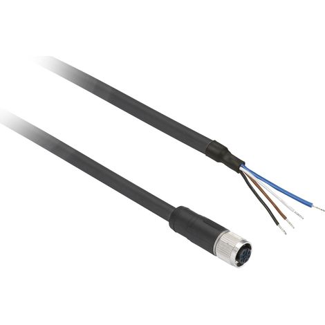 Schneider connettore con cavo 5mt m8  dritto 4 poli xzcp0941l5 (1/2)