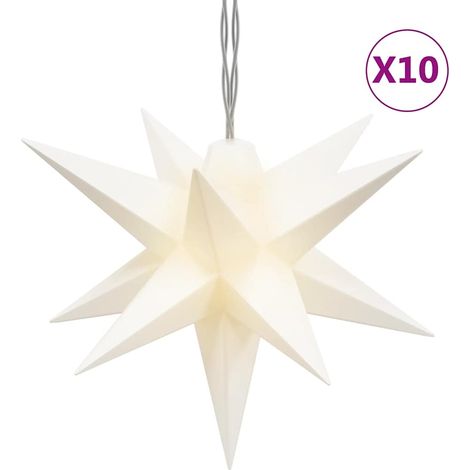 Lumière de Noël，Décoration de Noël 10 LED blanc 10 cm CFW45497 (1/5)