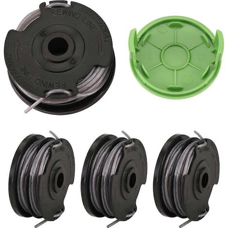 Bobine de rechange pour coupe-bordures à double fil Weed Eater Greenworks 2900719, 6,1 m (20 pi) 0,165 mm (0,065 po) (4 bobines) (1/5)