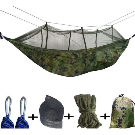 Camping Hammock - Ultra-Light with Mosquito Net - For 2 People - 300 kg Capacity (1/4)
