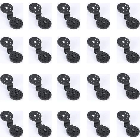 Paquete de 20 clips para velas de sombra, aptos para todo tipo de mallas de punto, mallas para invernaderos y lonas. (1/5)