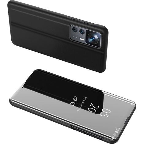 Étui transparent à rabat noir pour Xiaomi 12T Pro / Xiaomi 12T (1/5)