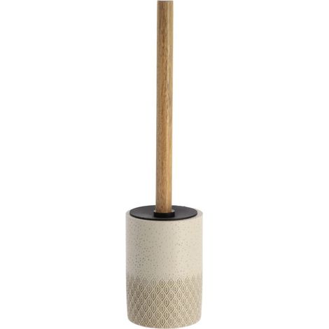 Scopa da WC Lago con manico in acacia inciso. (1/4)