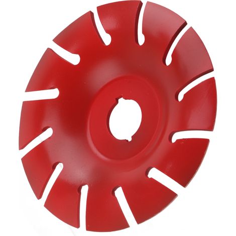Disque à sculpter le bois 125 mm en acier inoxydable, 12 dents, accessoire pour meuleuse d'angle, rouge (1/5)