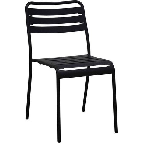 Chaise de jardin Café en acier gris anthracite (1/3)