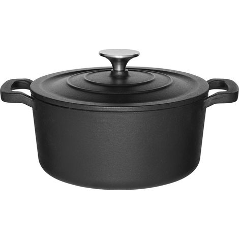 Cocotte en fonte avec couvercle capacite de 33 l (1/2)