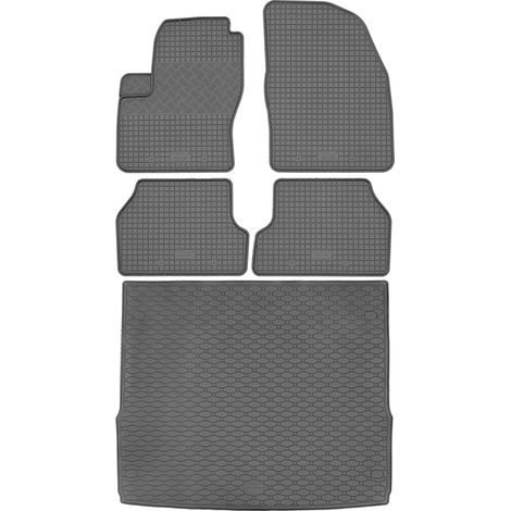 Ford Focus II Kombi (2004–02.2011) – Set: Gummifußmatten + Kofferraummatte (1/5)