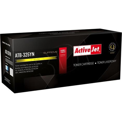Activejet ATB-325YN - Tóner amarillo de repuesto para Brother TN-325Y, 3500 páginas