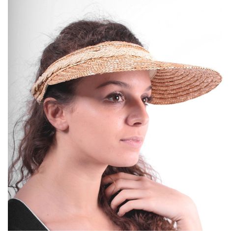 ASTUCEO - Visière paille naturelle 11 cm (1/2)