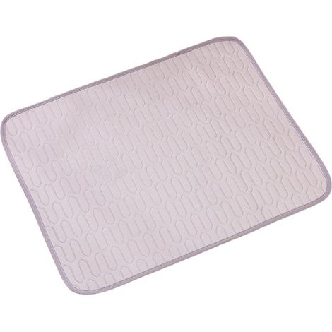 XL(100x70cm) Tapis rafrachissant pour chien et chat - Pour l'été - Auto-rafrachissant - Lavable - Coussin rafrachissant imperméable - Antidérapant - Confortable -Gris (1/5)