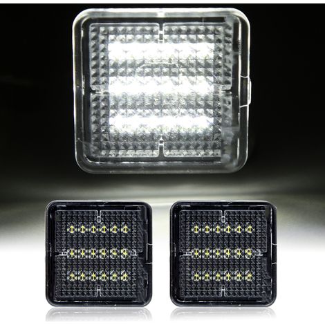 18-LED-Kennzeichenbeleuchtung, 6000 K Kaltweiß, für Toyota Tacoma (2016–2019), 12 V, wasserdichtes 2-Lampen-Set (1/5)