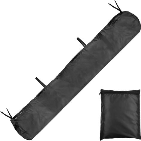 3 m extérieur Jardin Terrasse auvent couverture imperméable Oxford tissu Sunscreen auvent avec corde (noir) (1/5)